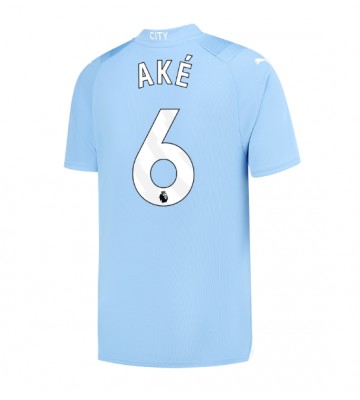 Manchester City Nathan Ake #6 Hemmatröja 2023-24 Kortärmad